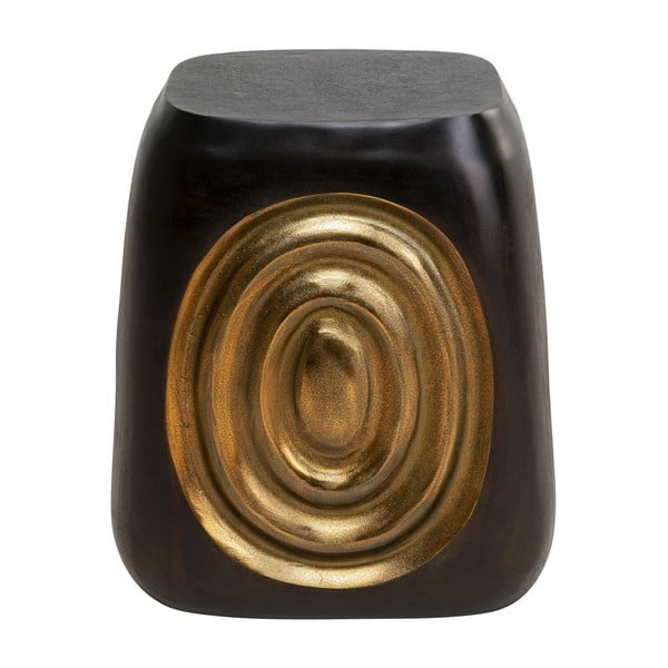 Stołek w czarno-złotym kolorze Drum Circle – Kare Design