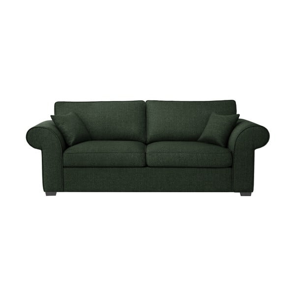 Ciemnozielona sofa 3-osobowa Jalouse Maison Ivy