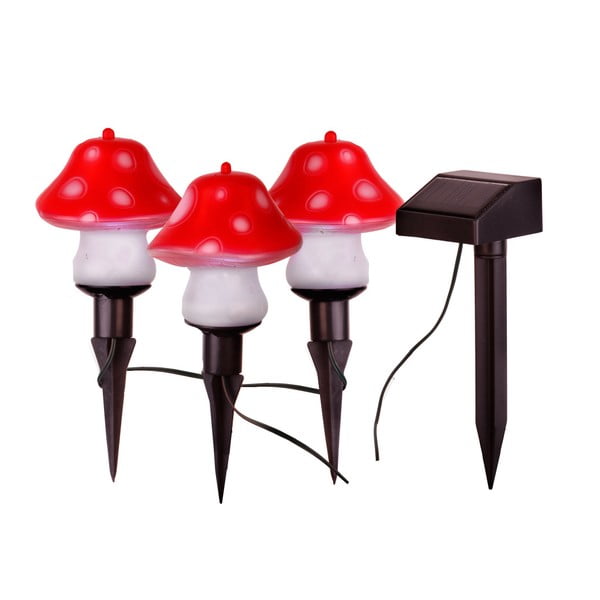Lampiony Solar Energy Mushrooms Sticks, 3 ks
