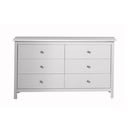 Biała niska komoda z litego drewna sosnowego 130x80 cm Berna – Marckeric