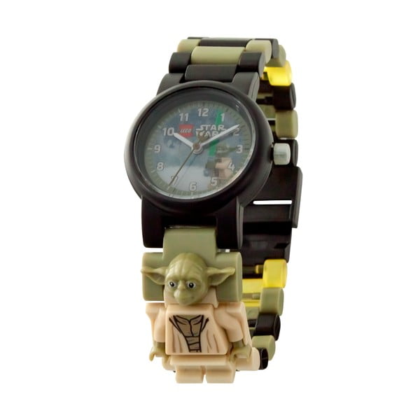 Khaki zegarek z figurką LEGO® Star Wars Yoda