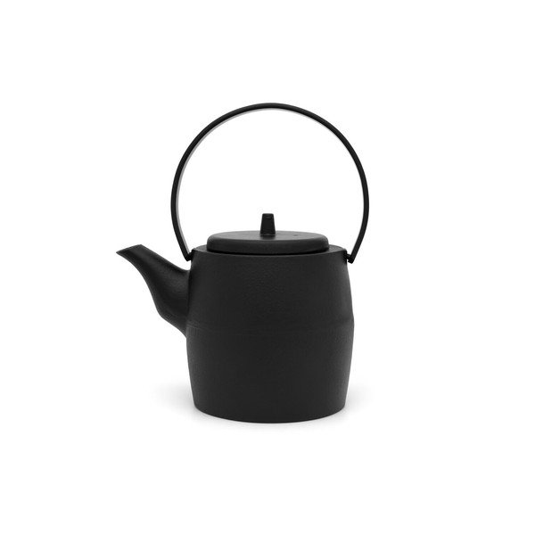 Czarny żeliwny dzbanek do herbaty z sitkiem 1,2 l Kobe – Bredemeijer