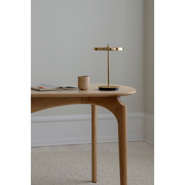 Lampa stołowa LED ze ściemniaczem w kolorze złota z metalowym kloszem (wysokość 31 cm) Asteria Move – UMAGE-image-3