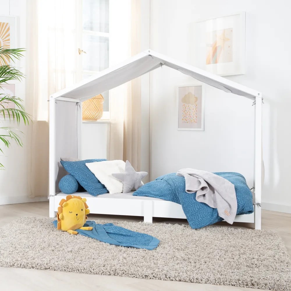 Białe łóżko dziecięce w kształcie domku 90x200 cm – Roba (zdjęcie 10)