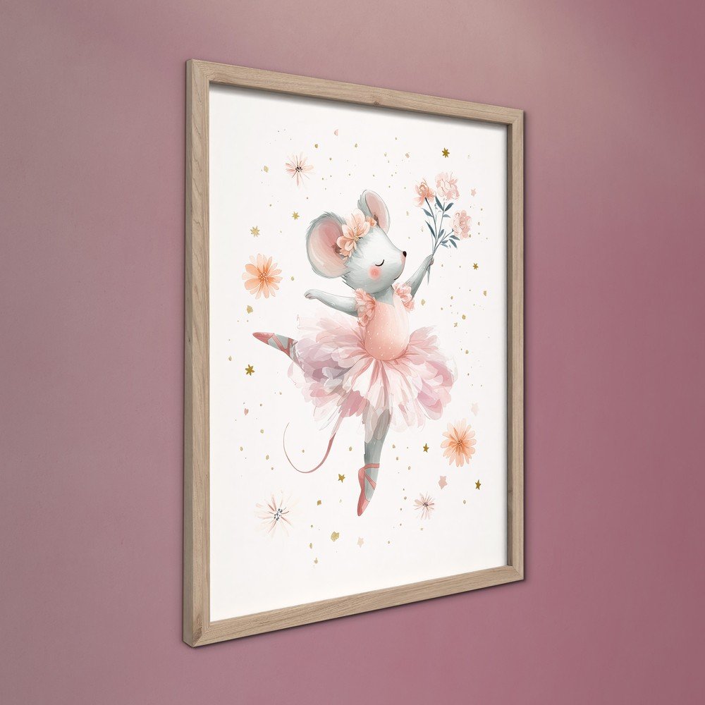 Obrazek dziecięcy 30x40 cm Mouse Ballerina – Styler (zdjęcie 4)