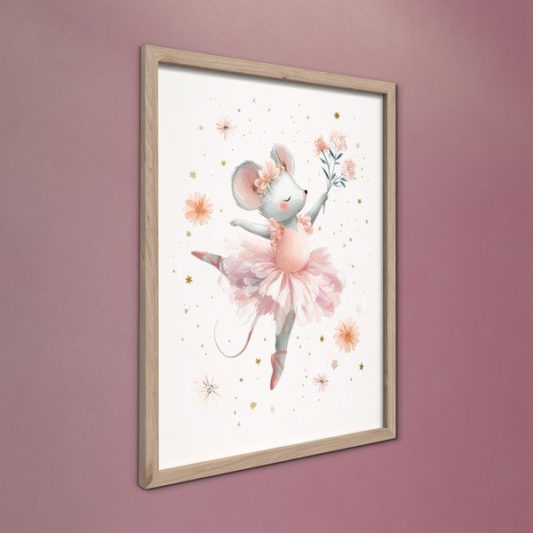 Obrazek dziecięcy 30x40 cm Mouse Ballerina – Styler-image-3