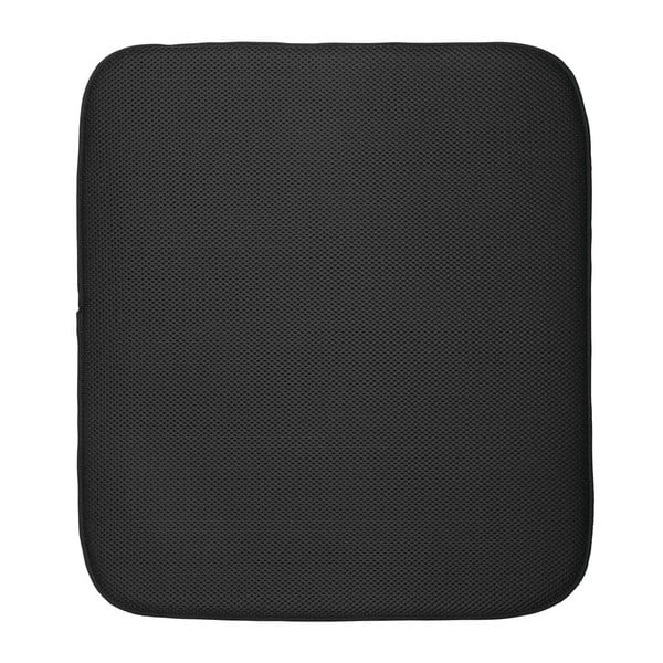 Czarna podkładka na umyte naczynia iDesign iDry, 45,7x40,6 cm