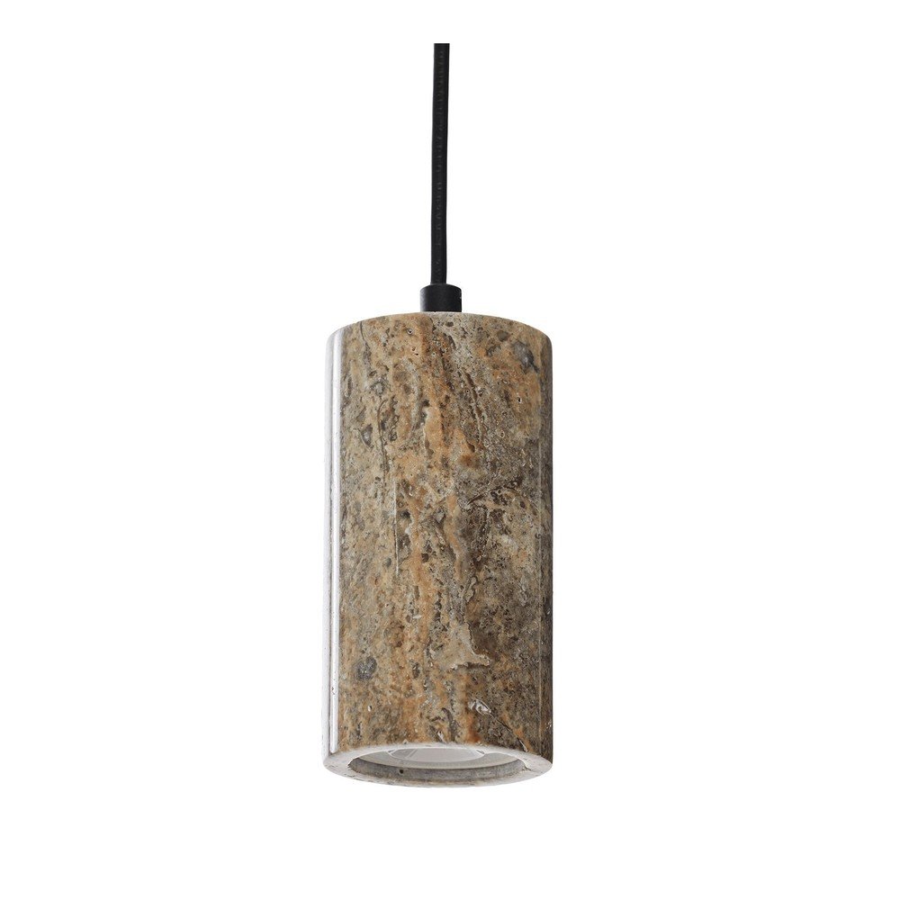 Szara lampa wisząca z kamiennym kloszem ø 6,5 cm Selma – Opviq lights (zdjęcie 9)