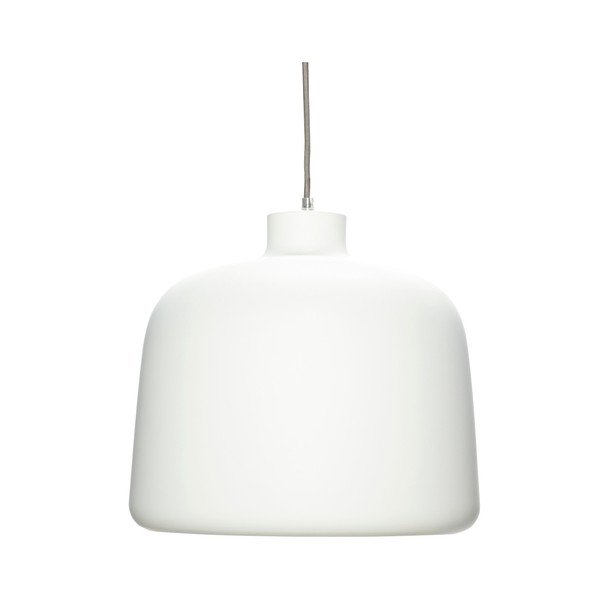 Biała lampa wisząca Hübsch Muno