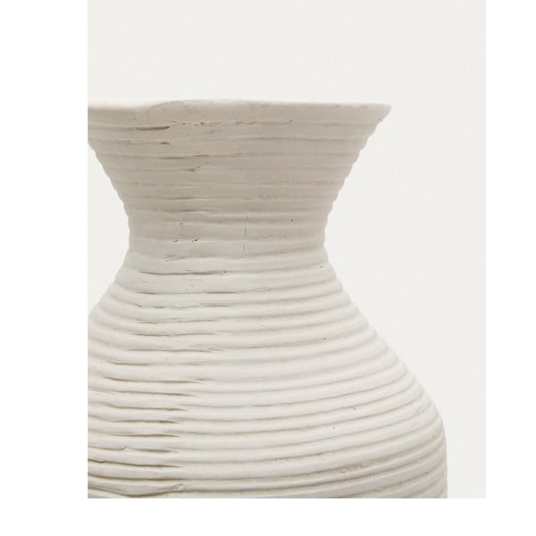 Wysoki kremowy ręcznie wykonany wazon (wysokość 72 cm) Pria – Kave Home-image-2