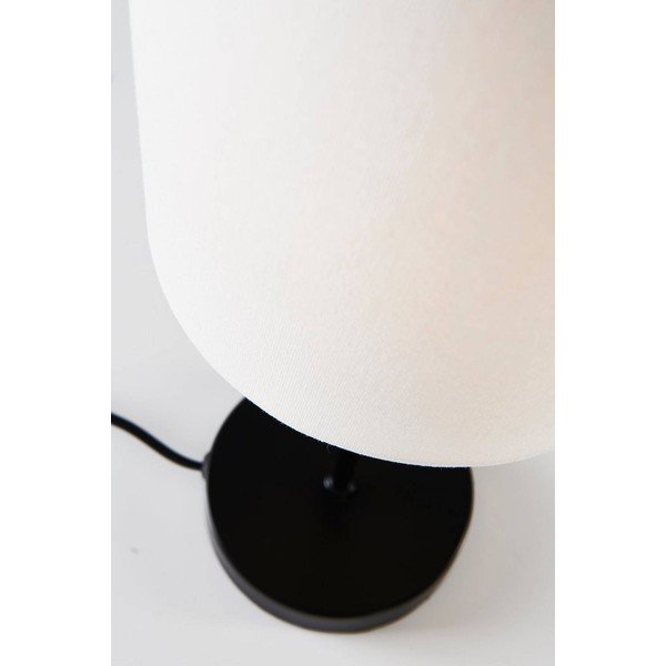 Biała/czarna tekstylna lampa stołowa (wysokość 45 cm) Seth – Jotex-image-4