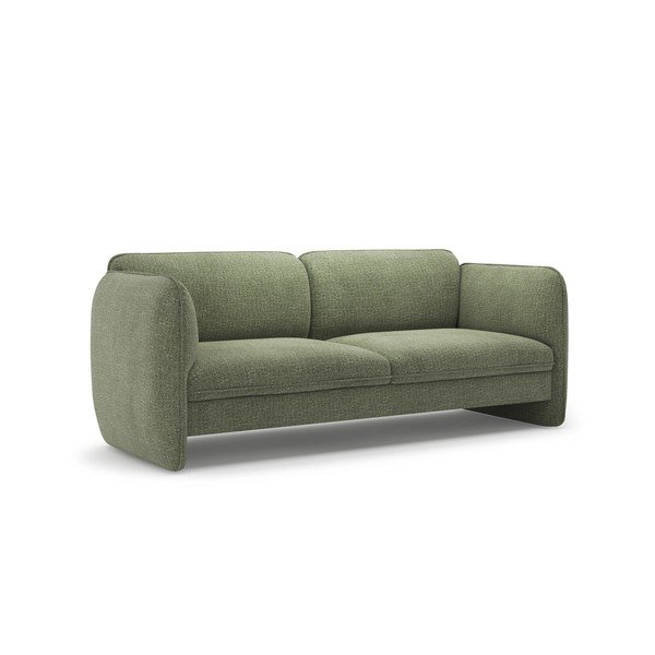 Zielona sofa z tkaniny szenilowej 204 cm Georgia – Micadoni -image-2
