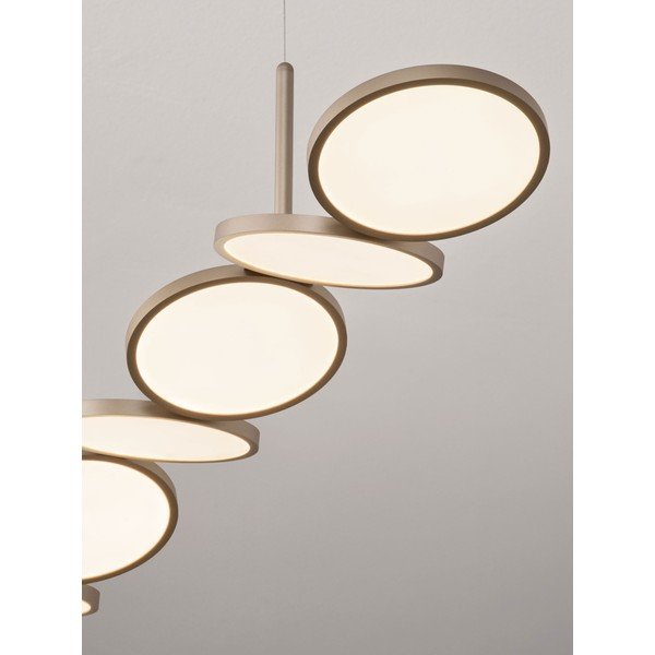 Aluminiowa lampa wisząca LED ze ściemniaczem w kolorze matowego złota Vea – Nova Luce-image-3