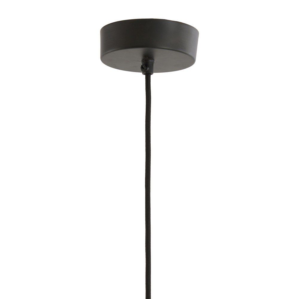 Bordowa lampa wisząca z tekstylnym kloszem ø 12 cm Verita – Light & Living (zdjęcie 5)