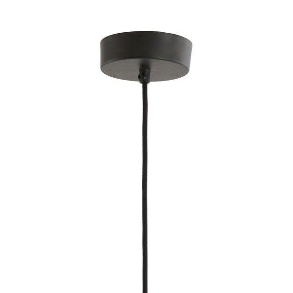 Bordowa lampa wisząca z tekstylnym kloszem ø 12 cm Verita – Light & Living-image-4