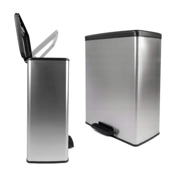 Plastikowy kosz na śmieci na pedał 65 l Rectangular – Curver-image-2