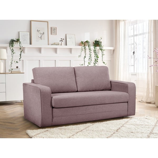 Jasnoróżowa rozkładana sofa 160 cm Come – Bobochic Paris-image-1