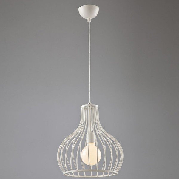 Biała lampa wisząca Wire Annan-image-1