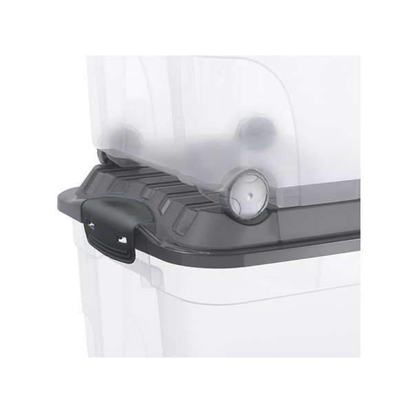 Plastikowy pojemnik do przechowywania na kółkach z pokrywą 57 l Roller – Rotho-image-2