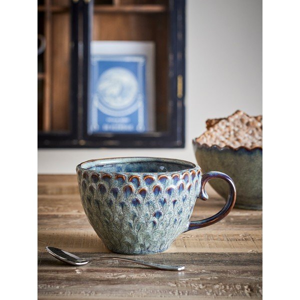 Szare filiżanki zestaw 4 szt. ceramiczne 365 ml Katrina – Bloomingville-image-1