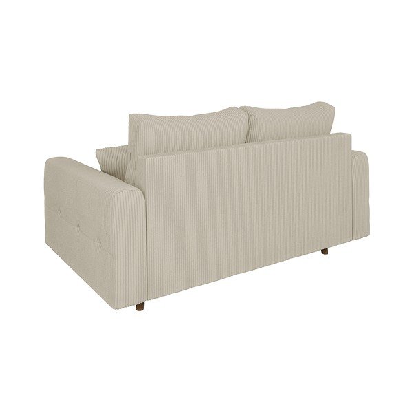 Beżowa sztruksowa sofa 150 cm Ariella – Ropez-image-2