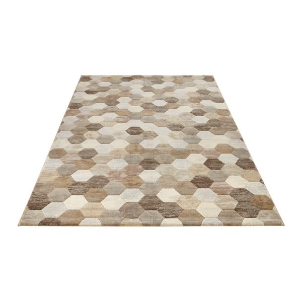 Brązowo-kremowy dywan Elle Decoration Arty Manosque, 80x150 cm-image-3