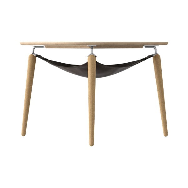Okrągły stolik z litego drewna dębowego ø 80 cm Hang Out – UMAGE