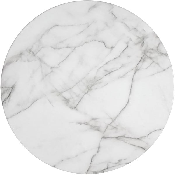 Okrągły stolik w biało-złotym kolorze w dekorze marmuru ø 79 cm Gwyneth – CosmoLiving by Cosmopolitan-image-2