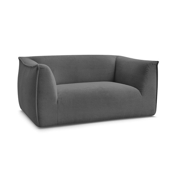 Ciemnoszara sztruksowa sofa 170 cm Giorgia – Bobochic Paris-image-2