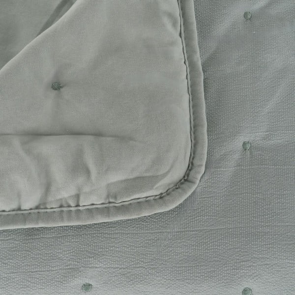 Szarozielona narzuta pikowana 230x280 cm – Ixia-image-1