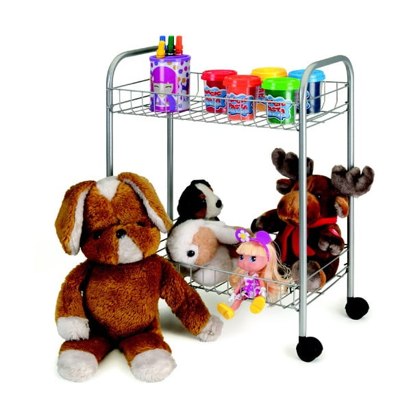 Regał 2-poziomowy na kółkach Metaltex Greg, dł. 41 cm-image-4