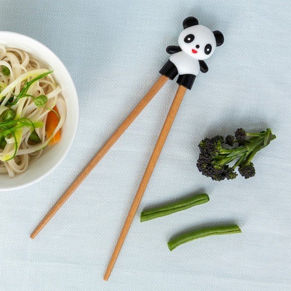 Drewniane pałeczki treningowe dla dzieci w naturalnym kolorze Panda – Rex London-image-1
