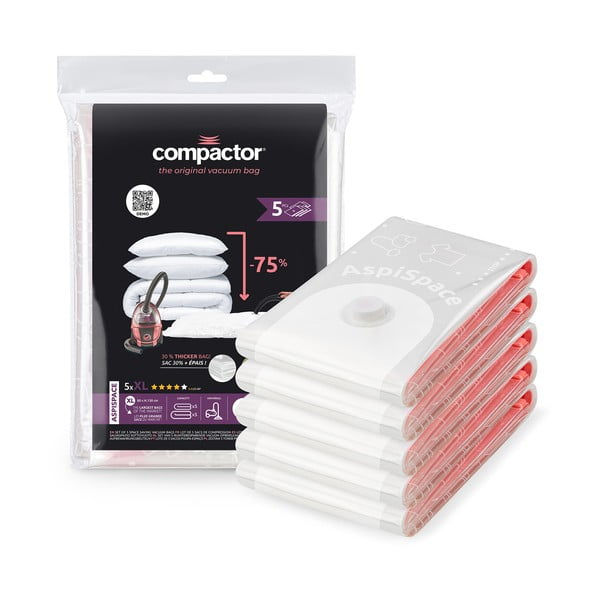 Worki próżniowe zestaw 5 szt. Vacuum XL – Compactor