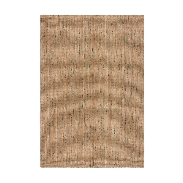 Zielono-naturalny dwustronny dywan z juty tkany ręcznie 160x230 cm Jute Boucle Green – Flair Rugs