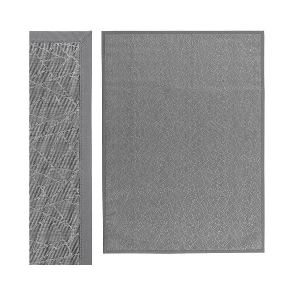 Jasnoszary dywan z PCV 180x250 cm Geo Silver – Casa Selección-image-1