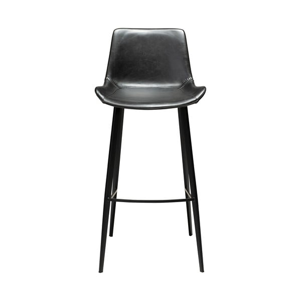 Czarny hoker z imitacji skóry DAN–FORM Denmark Hype, wys. 102 cm-image-2