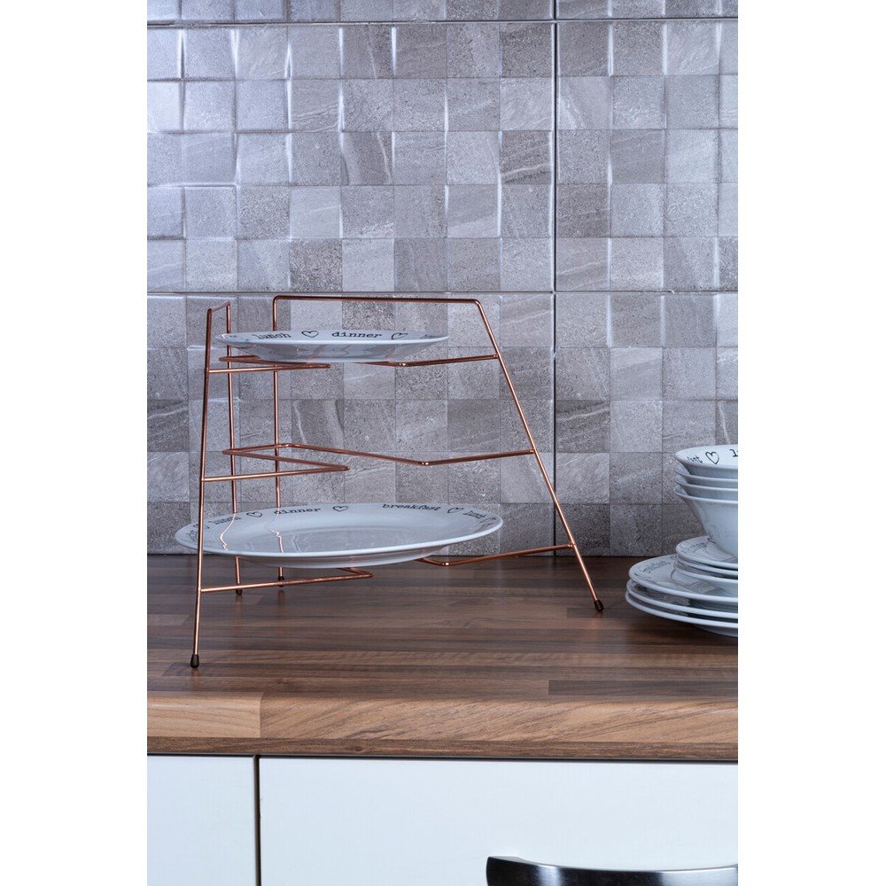 Metalowa dodatkowa półka w kolorze miedzi 37x25 cm Rowan – Premier Housewares (zdjęcie 2)