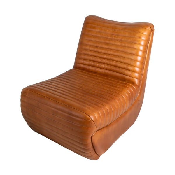 Koniakowy skórzany fotel – Antic Line