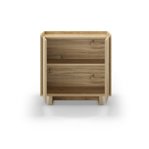 Szafka w dekorze dębu w naturalnym kolorze 80x80x40 cm Daira – Marckeric-image-4