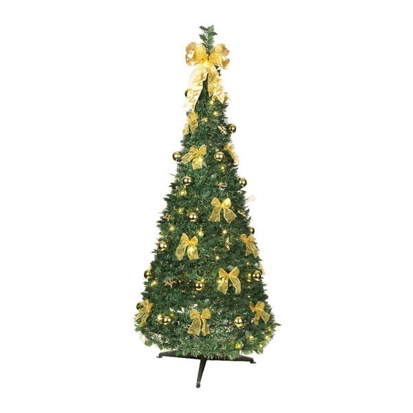 Świecąca dekoracja Gold Christmas, 190 cm