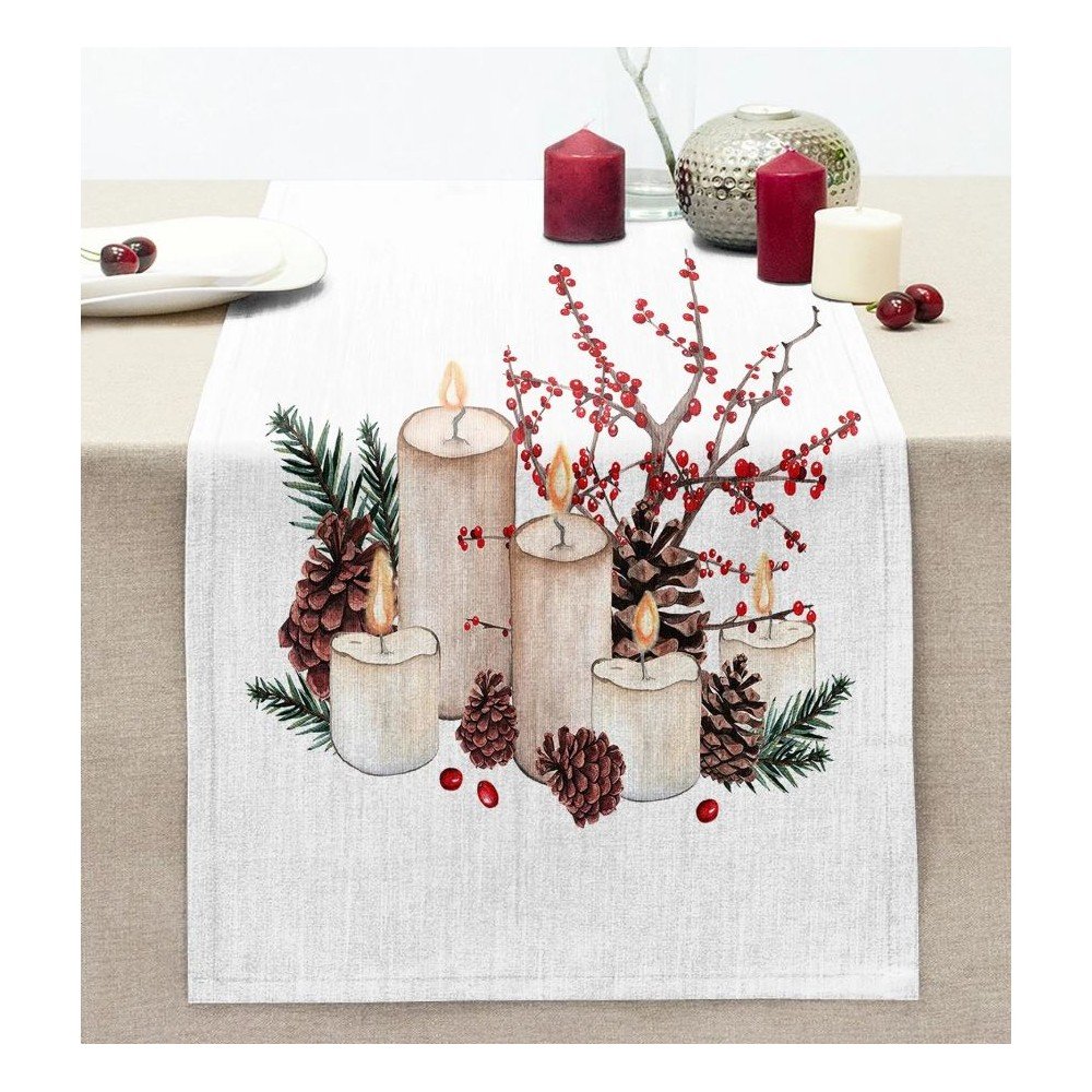 Bieżnik ze świątecznym motywem 45x140 cm Merry Christmas – Mila Home
