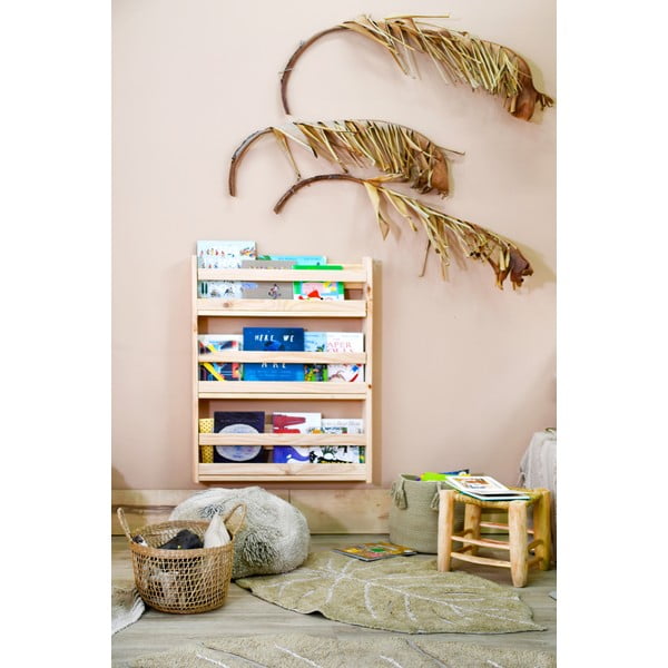 Bawełniany dywan dziecięcy w kolorze khaki tkany ręcznie odpowiedni do prania 75x100 cm Mini Monstera Olive – Lorena Canals-image-3