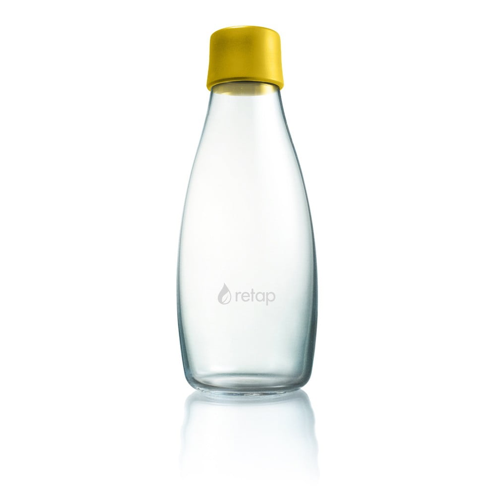 Ciemnożółta szklana butelka ReTap, 500 ml