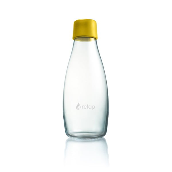 Ciemnożółta szklana butelka ReTap, 500 ml