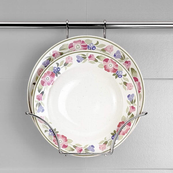 Wiszący stojak na pokrywki ze stali chromowanej Lonardo – Metaltex-image-1