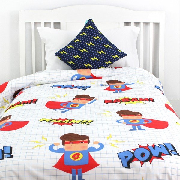 Bawełniana pościel dziecięca Baleno Super Hero, 140x200 cm-image-1