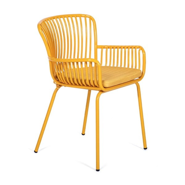 Zestaw 2 żółtych krzeseł ogrodowych Bonami Selection Elia