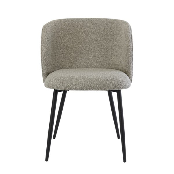 Szary tapicerowany fotel jadalniany Elyna – Light & Living-image-2