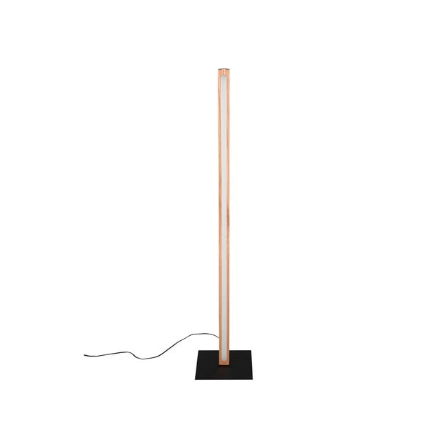 Czarno-naturalna lampa stojąca LED (wysokość 115 cm) Bellari – Trio