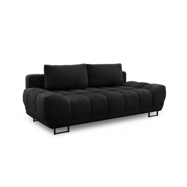 Czarna 3-osobowa sofa rozkładana Windsor & Co Sofas Cumulus-image-3